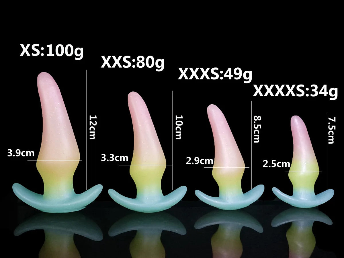 Mini Wearable Anal Plug Dildo For Women Masturbator Men Prostate Massage  Butt Plug Luminous Dildo Adult 18 Sexshop