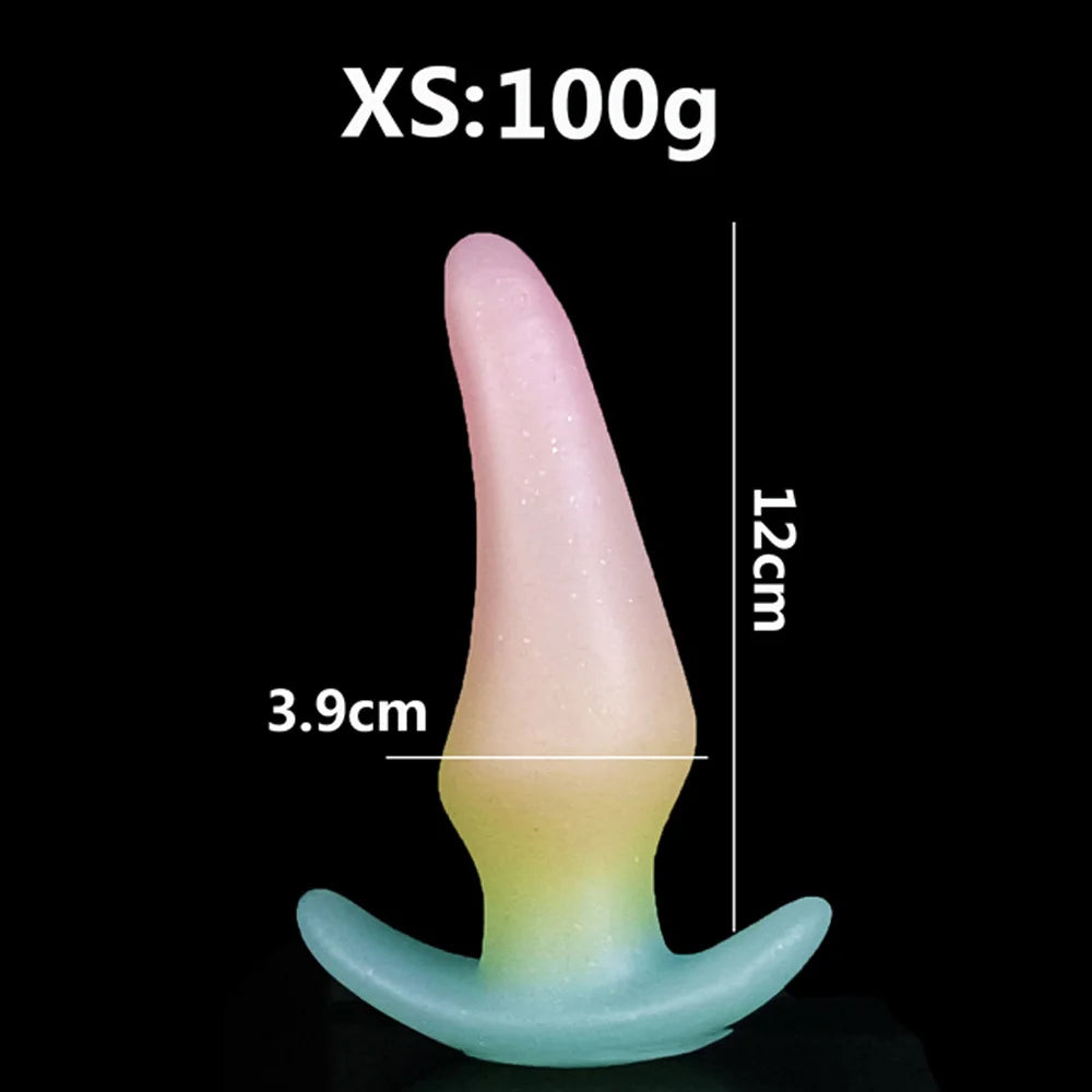 Mini Wearable Anal Plug Dildo For Women Masturbator Men Prostate Massage  Butt Plug Luminous Dildo Adult 18 Sexshop