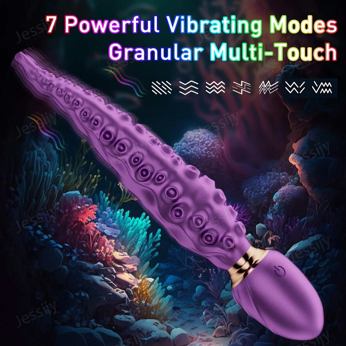 Vibrating Realistic Monster G-Spot Dildos Octopus Vibrator wit 10 Powerful Mode Adult Sex Toys for Women Anal Vagina Stimulation