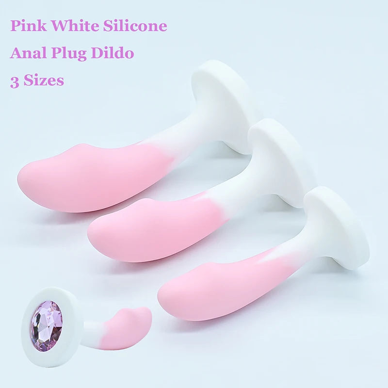 Silicone Anal Plug Crystal Base Butt Plug Sex Toys For Woman Sexy Toys Anal Toys Anal Trainer Adult Toys Anal Dildo Sex Shop