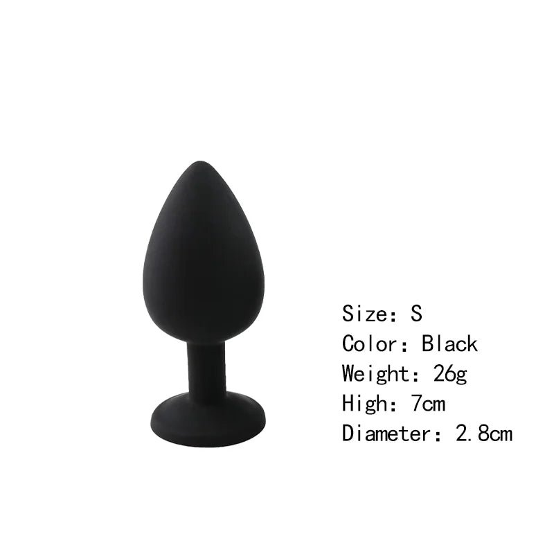 Silicone Butt Plug Butt Anal Plug 3 Size Butt Plug Male and Female Anal Trainer Adult Anal Sex Toy For Gay