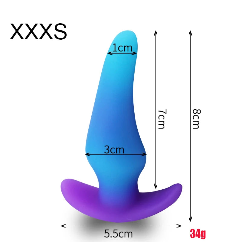 Mini Wearable Anal Plug Dildo For Women Masturbator Men Prostate Massage  Butt Plug Luminous Dildo Adult 18 Sexshop