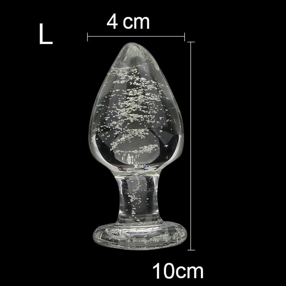 Luminous Butt Plug Glass Anal Beads For Women Dildos Female Masturbator Sex Toys Adult Men Couple Games Erotic Products