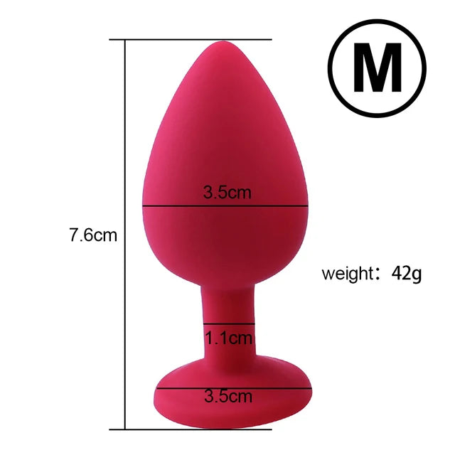 Silicone Anal Plug Butt Dildo Vibrator Sex Toys Anal Trainer Sex Prostate Back Yard Toy For Women Man Sex Shop Couple Gay Unisex