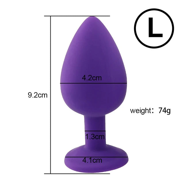 Silicone Anal Plug Butt Dildo Vibrator Sex Toys Anal Trainer Sex Prostate Back Yard Toy For Women Man Sex Shop Couple Gay Unisex