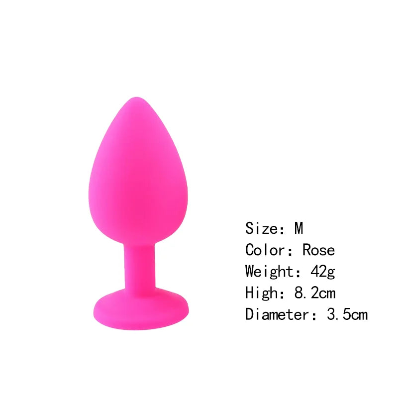 Silicone Butt Plug Butt Anal Plug 3 Size Butt Plug Male and Female Anal Trainer Adult Anal Sex Toy For Gay