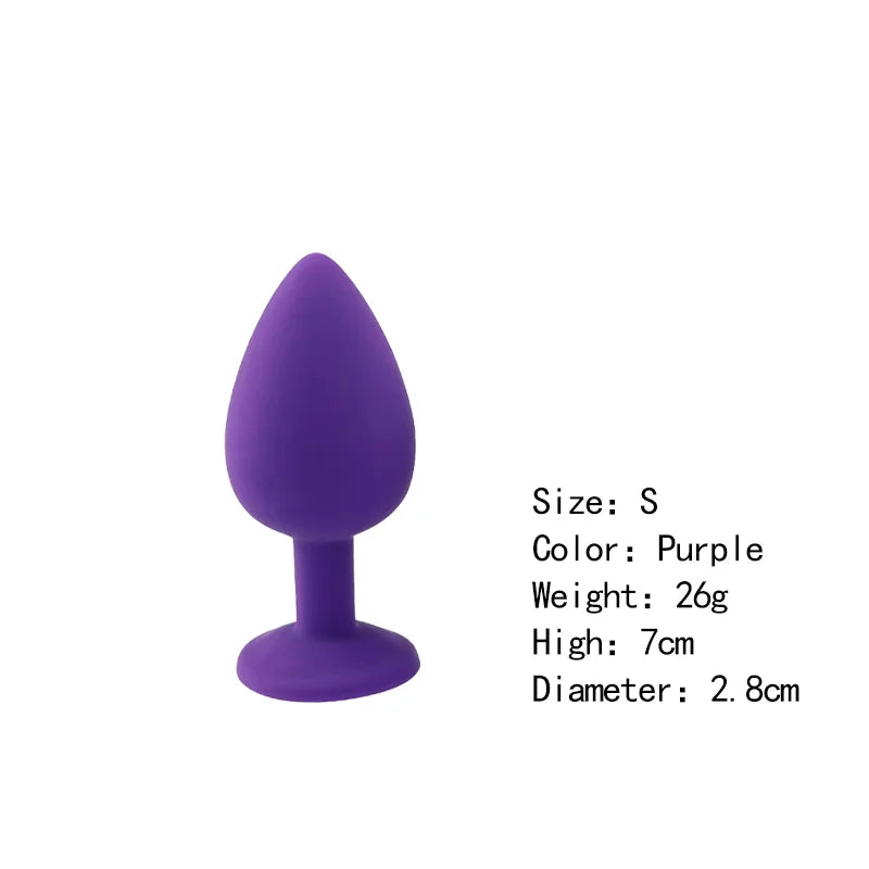 Silicone Butt Plug Butt Anal Plug 3 Size Butt Plug Male and Female Anal Trainer Adult Anal Sex Toy For Gay
