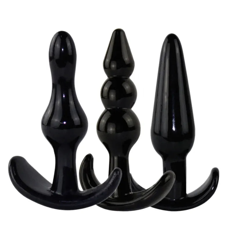 Three Piece Anal Plug Set Three Different Experiences Adult Toys Anal Exerciser Silicone Material Get Close To The Skin 18+