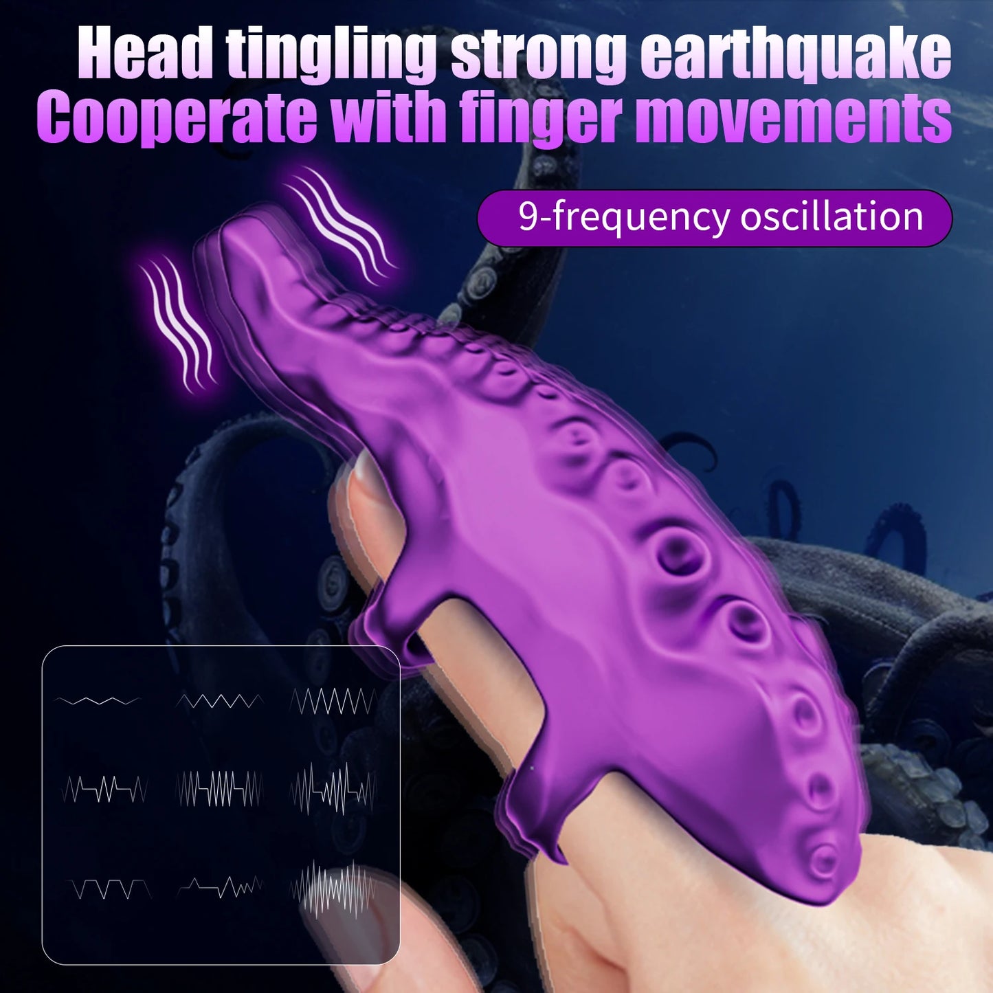 Vibrating Realistic Monster G-Spot Dildos Octopus Vibrator wit 10 Powerful Mode Adult Sex Toys for Women Anal Vagina Stimulation