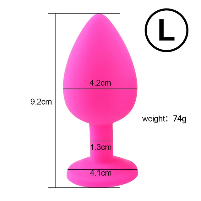 Silicone Anal Plug Butt Dildo Vibrator Sex Toys Anal Trainer Sex Prostate Back Yard Toy For Women Man Sex Shop Couple Gay Unisex