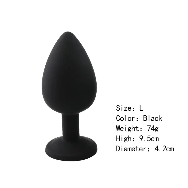 Silicone Butt Plug Butt Anal Plug 3 Size Butt Plug Male and Female Anal Trainer Adult Anal Sex Toy For Gay