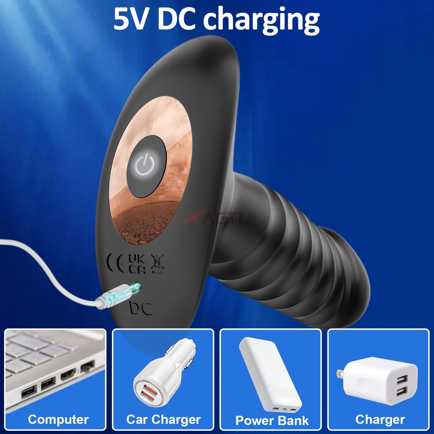 APP Control Female & Male Massager Vibrator Anal Plug Telescopic Butt Plug Female Sex Toy for Adult